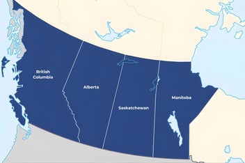 Western Canada Map